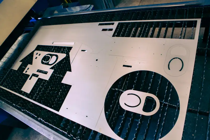 Laser Cutting Mild Steel: Swipe To View More Images